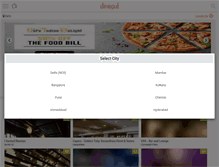 Tablet Screenshot of dineout.co.in